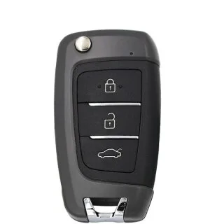 KeyDIY klapsleutel behuizing geschikt voor Hyundai en Kia – 3 knoppen (17RC1HY)