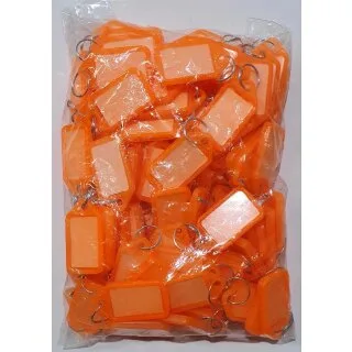 Sleutellabels om te beschrijven, oranje (100 stuks)